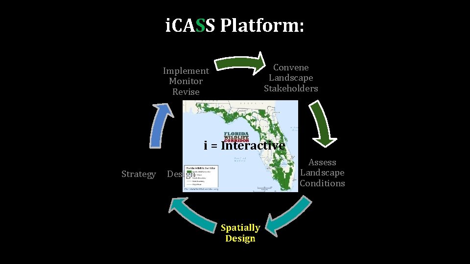 i. CASS Platform: Implement Monitor Revise Convene Landscape Stakeholders i = Interactive Assess Landscape