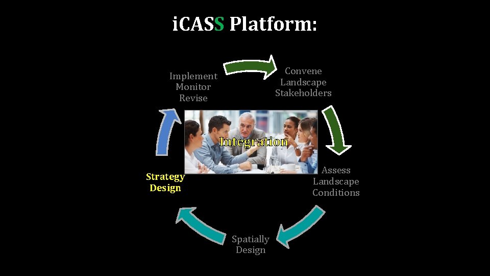 i. CASS Platform: Implement Monitor Revise Convene Landscape Stakeholders Integration Assess Landscape Conditions Strategy