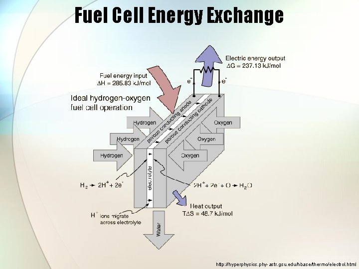 Fuel Cell Energy Exchange http: //hyperphysics. phy-astr. gsu. edu/hbase/thermo/electrol. html 