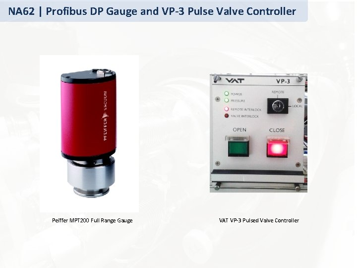 NA 62 | Profibus DP Gauge and VP-3 Pulse Valve Controller Peiffer MPT 200