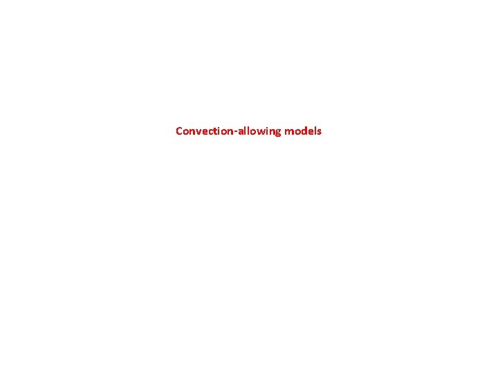 Convection-allowing models 