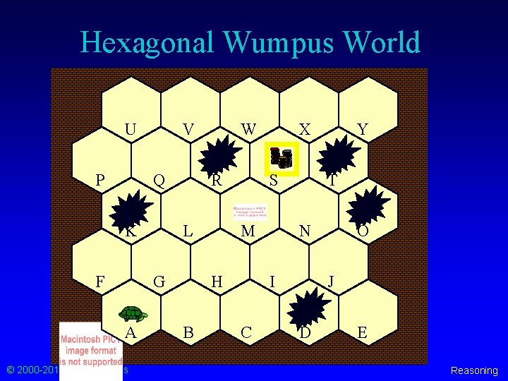 Hexagonal Wumpus World U P V Q K F R L G A ©