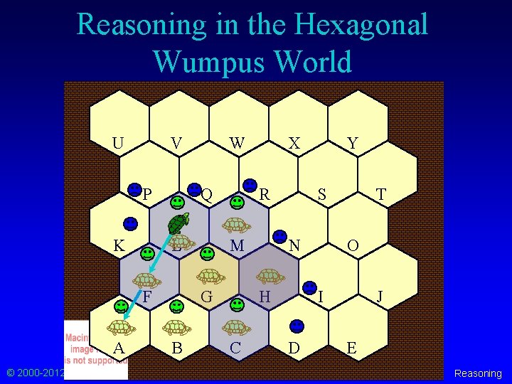 Reasoning in the Hexagonal Wumpus World U V P K Q L F A