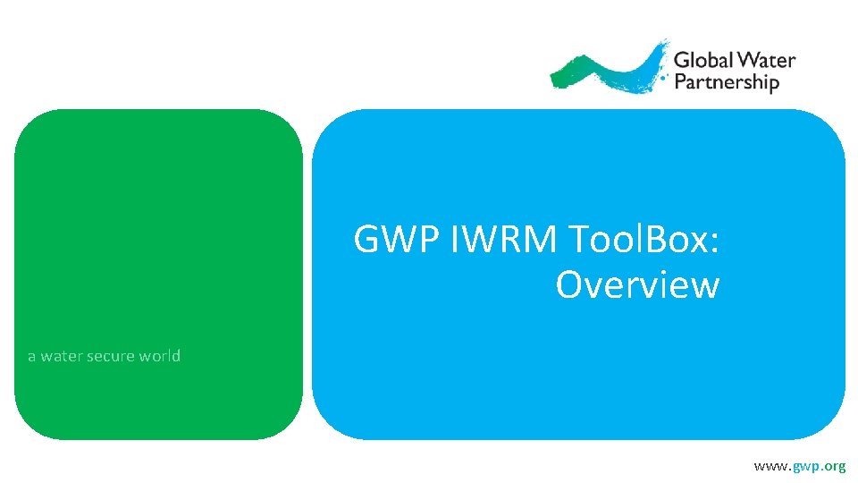 GWP IWRM Tool. Box: Overview a water secure world www. gwp. org 