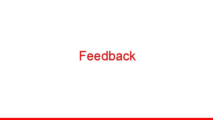 Feedback 