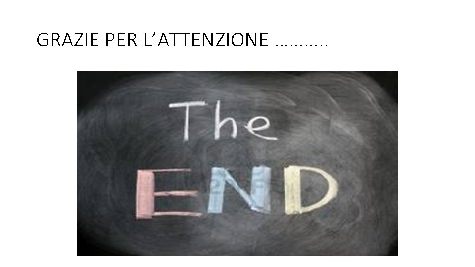 GRAZIE PER L’ATTENZIONE ………. . GRAZIE PER L’ATTENZIONE ………. .