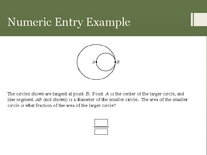 Numeric Entry Example 