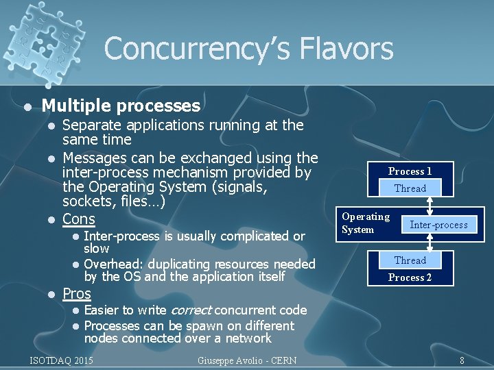 Concurrency’s Flavors l Multiple processes l l l Separate applications running at the same Concurrency’s Flavors l Multiple processes l l l Separate applications running at the same