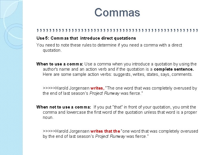 Commas , , , , , , , , , , , , ,