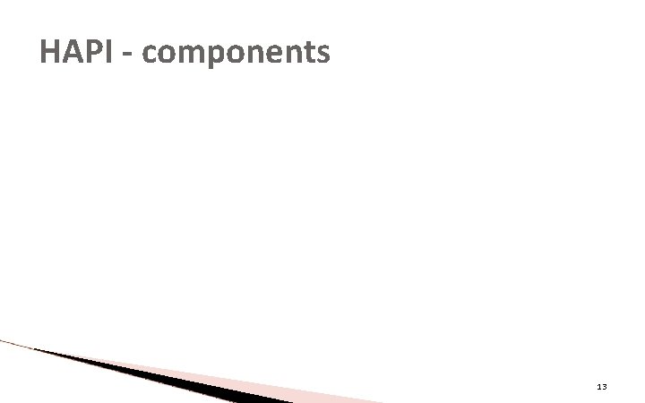 HAPI - components 13 HAPI - components 13