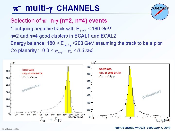 - multi-g CHANNELS Selection of - n-g (n=2, n=4) events 1 outgoing negative - multi-g CHANNELS Selection of - n-g (n=2, n=4) events 1 outgoing negative