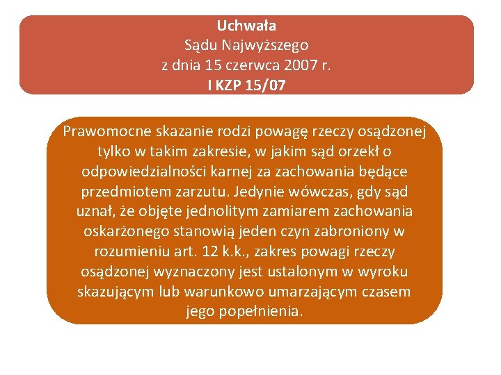 Uchwała Sądu Najwyższego z dnia 15 czerwca 2007 r. I KZP 15/07 Prawomocne skazanie