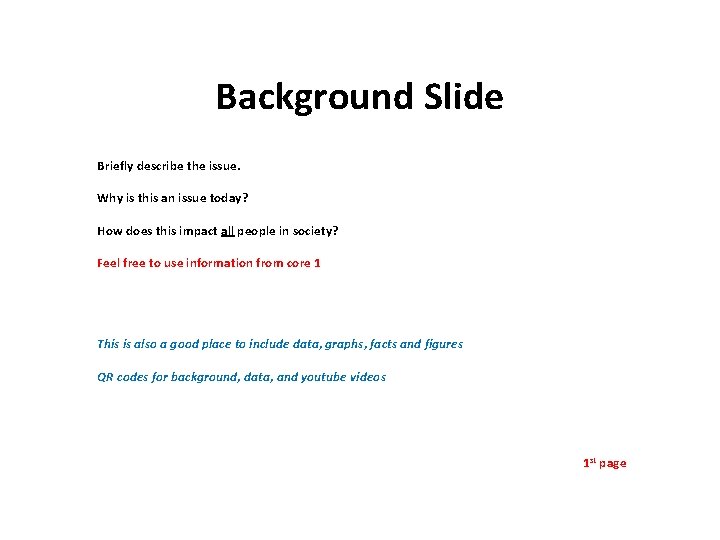 Background Slide Briefly describe the issue. Why is this an issue today? How does Background Slide Briefly describe the issue. Why is this an issue today? How does