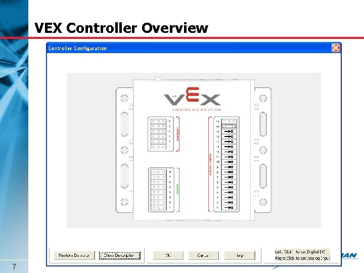 VEX Controller Overview 7 