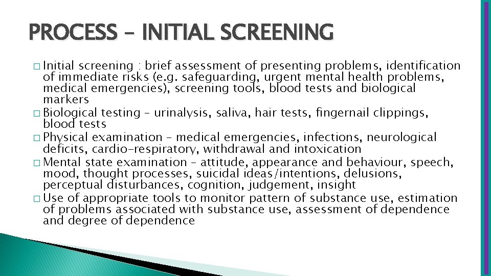 ASSESSMENTand SCREENING TOOLS March 2016 LEARNING OUTCOMES How