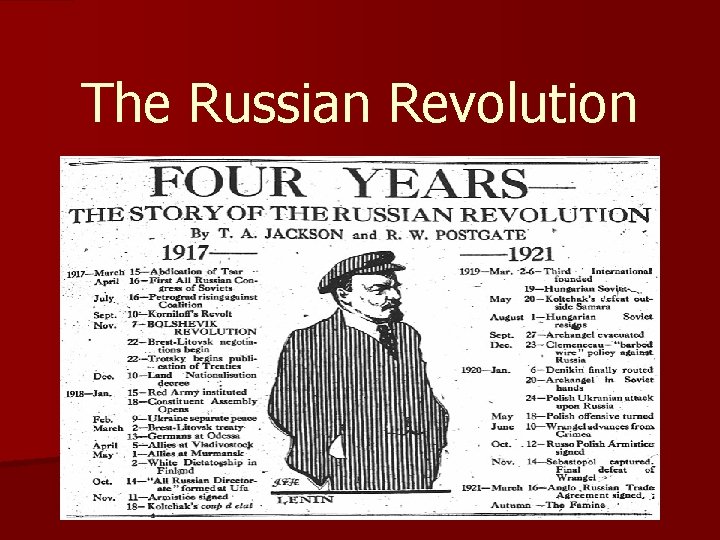 The Russian Revolution 