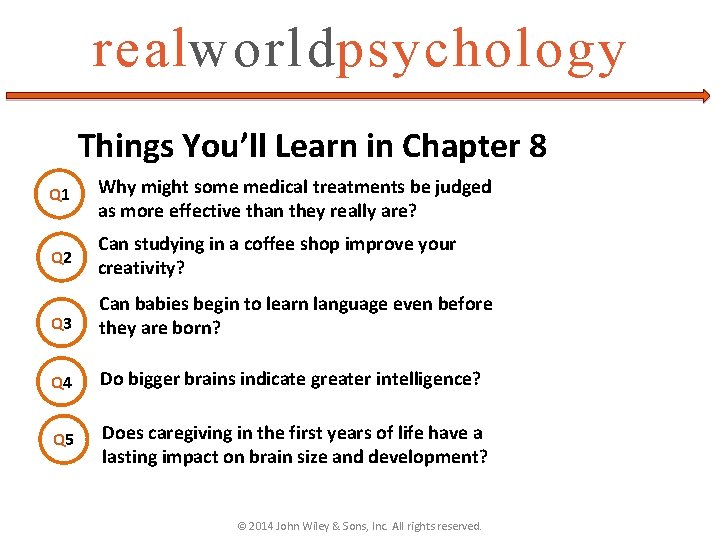 realworldpsychology Things You’ll Learn in Chapter 8 Q 1 Why might some medical treatments