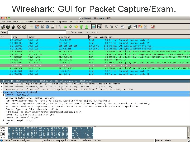 Wireshark: GUI for Packet Capture/Exam 篝 
