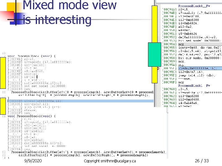 Mixed mode view is interesting 9/9/2020 ENCM 515 – Ultrasound Problem Copyright smithmr@ucalgary. ca
