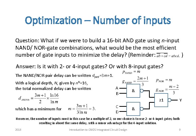 Lecture 15 Introduction to Integrated Circuit Design What