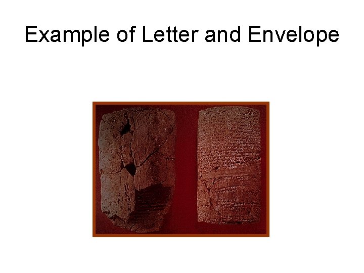 Example of Letter and Envelope 