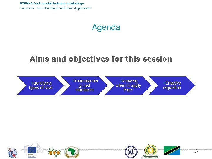 HIPSSA Cost model training workshop: Session 5: Cost Standards and their Application Agenda Aims
