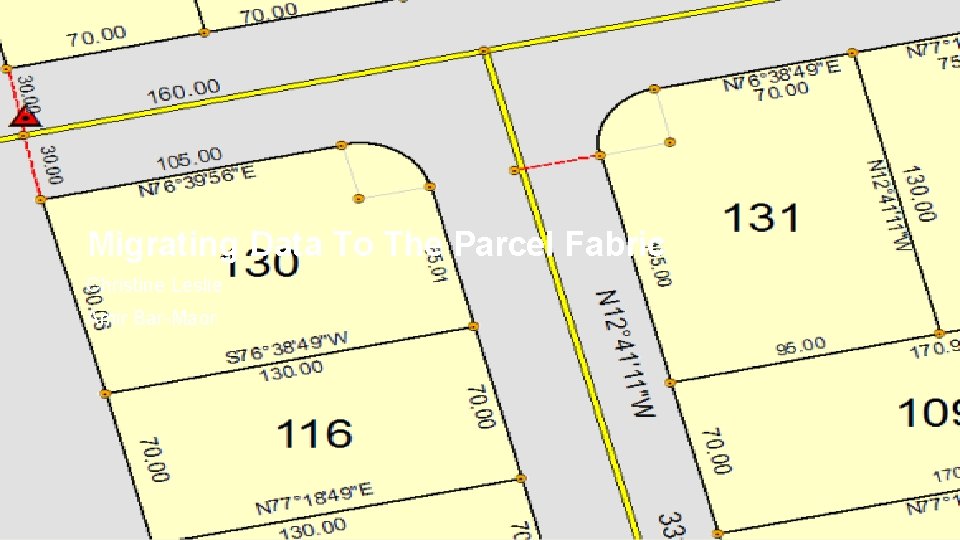 Migrating Data To The Parcel Fabric Christine Leslie Amir Bar-Maor Esri UC 2014 |