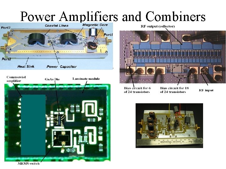 Power Amplifiers and Combiners 