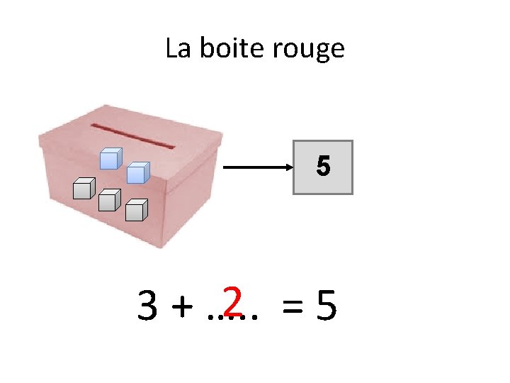 La boite rouge 5 2 =5 3 + …. . 