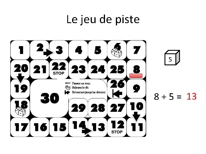 Le jeu de piste 5 8 + 5 = 13 