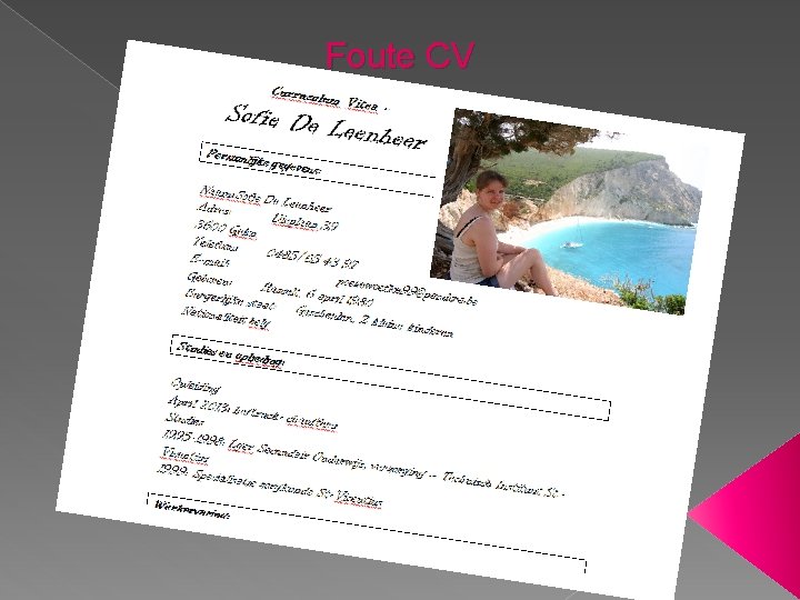 Foute CV 