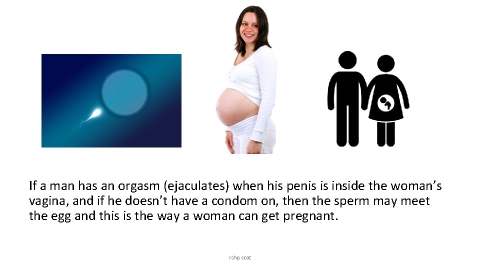 If a man has an orgasm (ejaculates) when his penis is inside the woman’s
