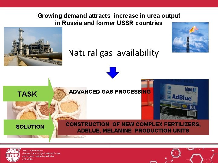 Growing demand attracts increase in urea output in Russia and former USSR countries Natural