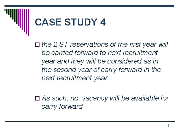 CASE STUDY 4 o the 2 ST reservations of the first year will be