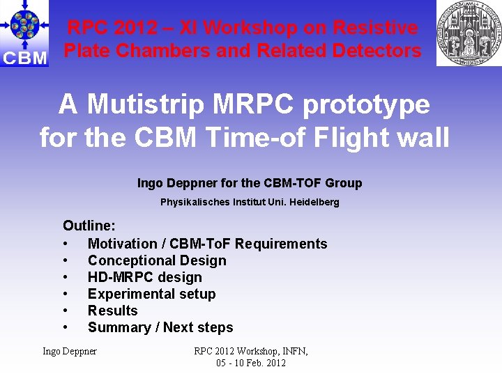 RPC 2012 – XI Workshop on Resistive Plate Chambers and Related Detectors A Mutistrip