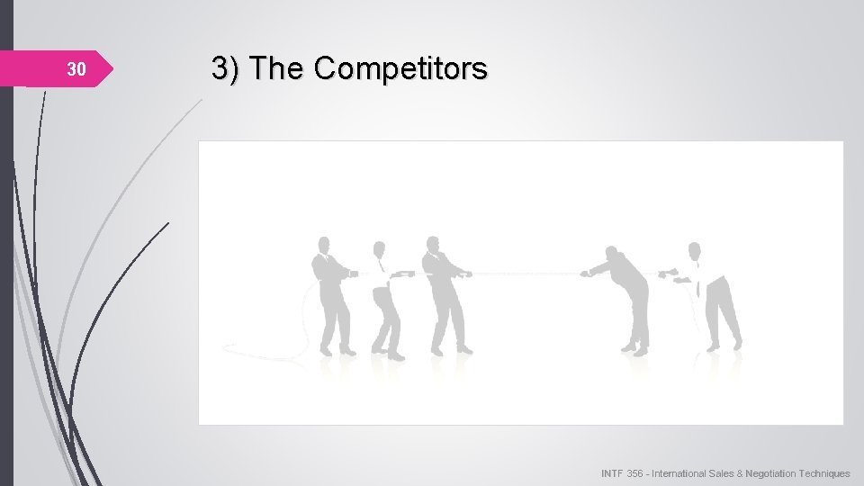 30 3) The Competitors INTF 356 - International Sales & Negotiation Techniques INTF 356 30 3) The Competitors INTF 356 - International Sales & Negotiation Techniques INTF 356