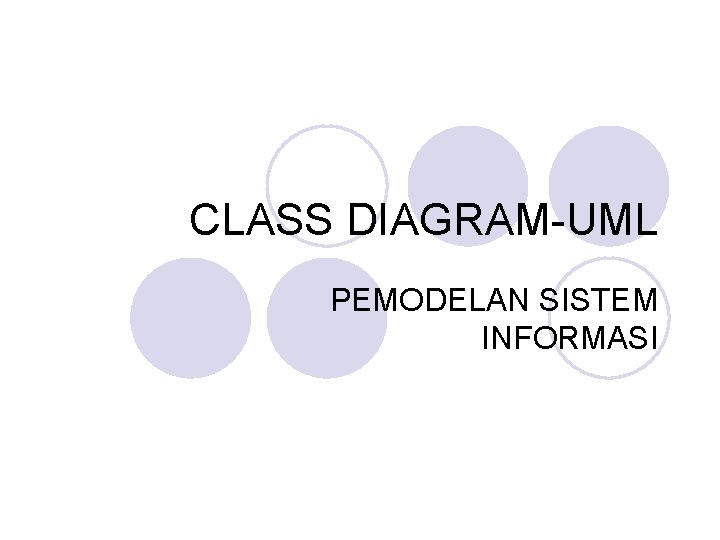 CLASS DIAGRAM-UML PEMODELAN SISTEM INFORMASI 