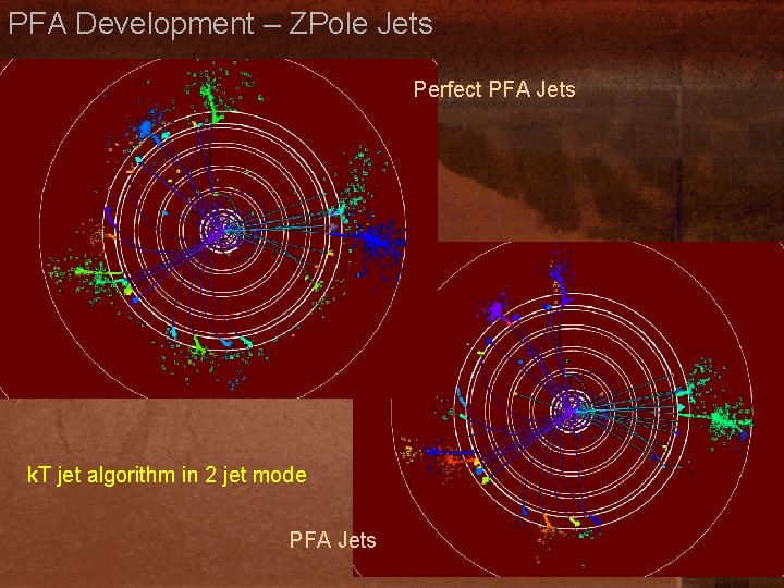 PFA Development – ZPole Jets Perfect PFA Jets k. T jet algorithm in 2