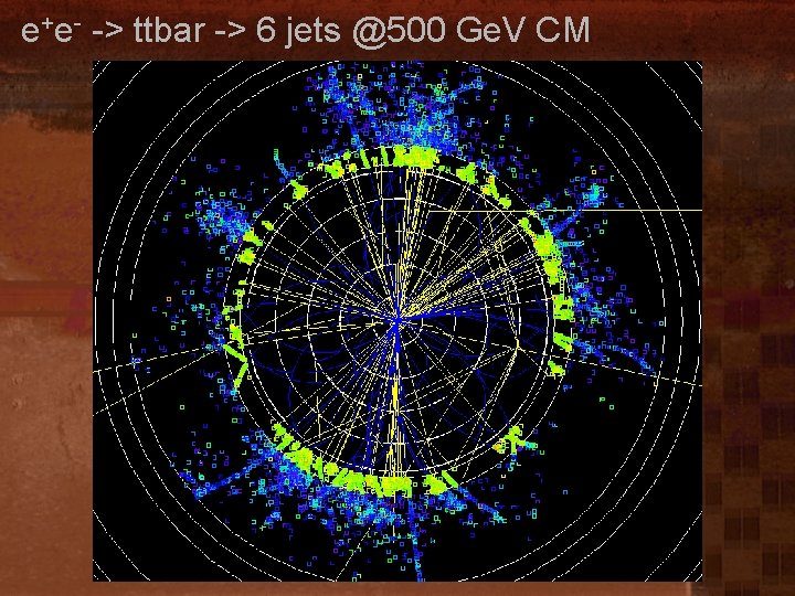 e+e- -> ttbar -> 6 jets @500 Ge. V CM 