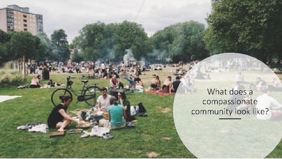 What does a compassionate community look like? 