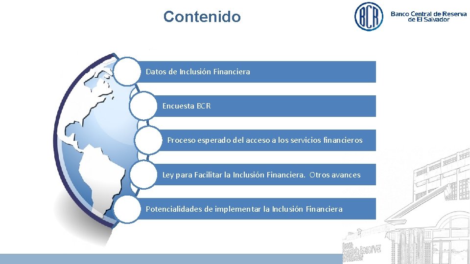 Contenido Datos de Inclusión Financiera Encuesta BCR Proceso esperado del acceso a los servicios