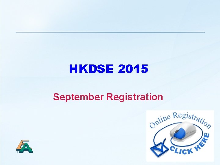 HKDSE 2015 September Registration 1 