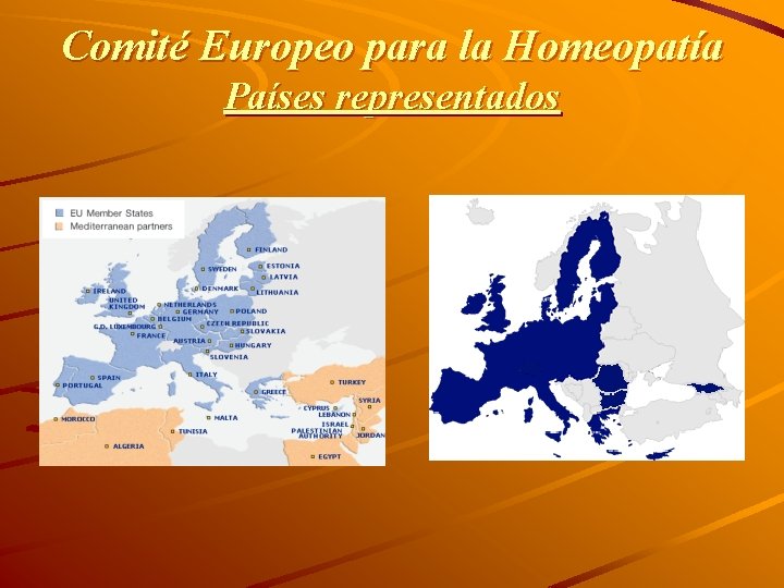 Comité Europeo para la Homeopatía Países representados 