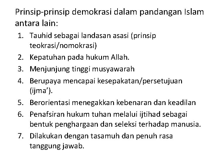 6 Hukum Ham Dan Demokrasi Dalam Islam Konsep