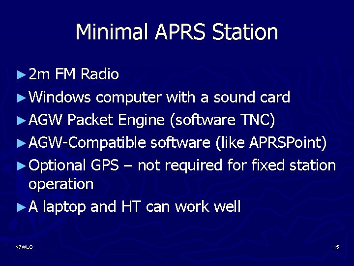 Minimal APRS Station ► 2 m FM Radio ► Windows computer with a sound