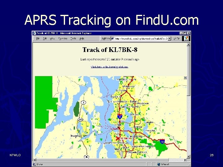 APRS Tracking on Find. U. com N 7 WLO 26 