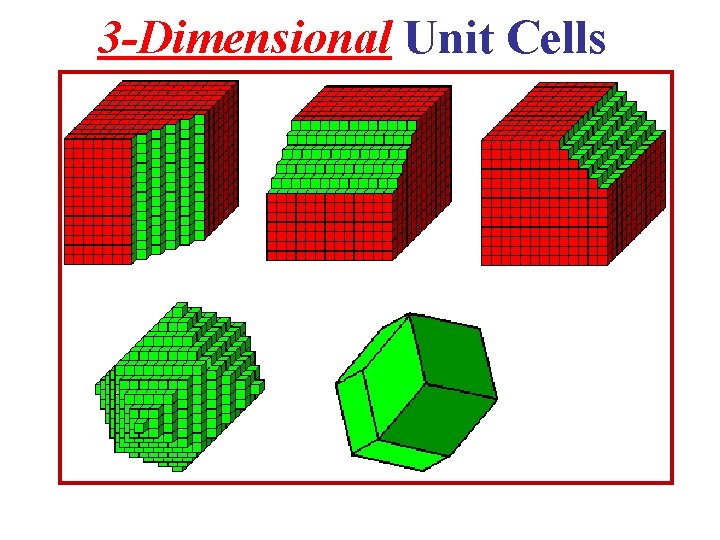 3 -Dimensional Unit Cells 