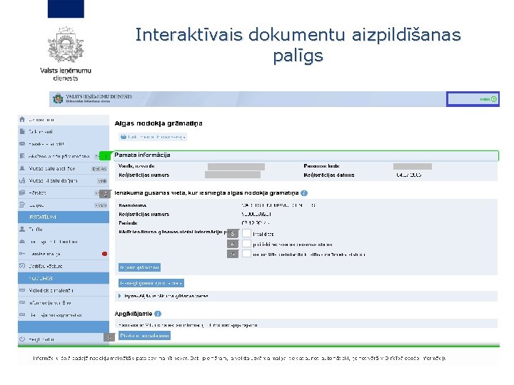 Interaktīvais dokumentu aizpildīšanas palīgs 