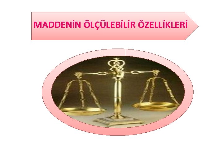 MADDENİN ÖLÇÜLEBİLİR ÖZELLİKLERİ 