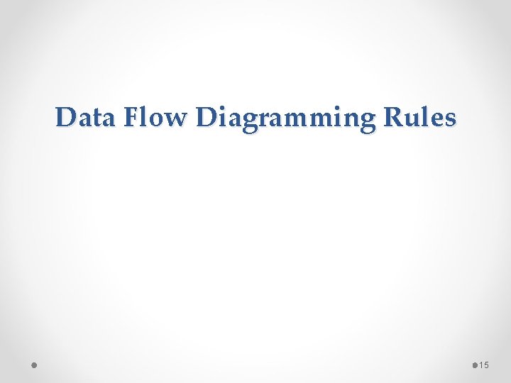 Data Flow Diagramming Rules 15 